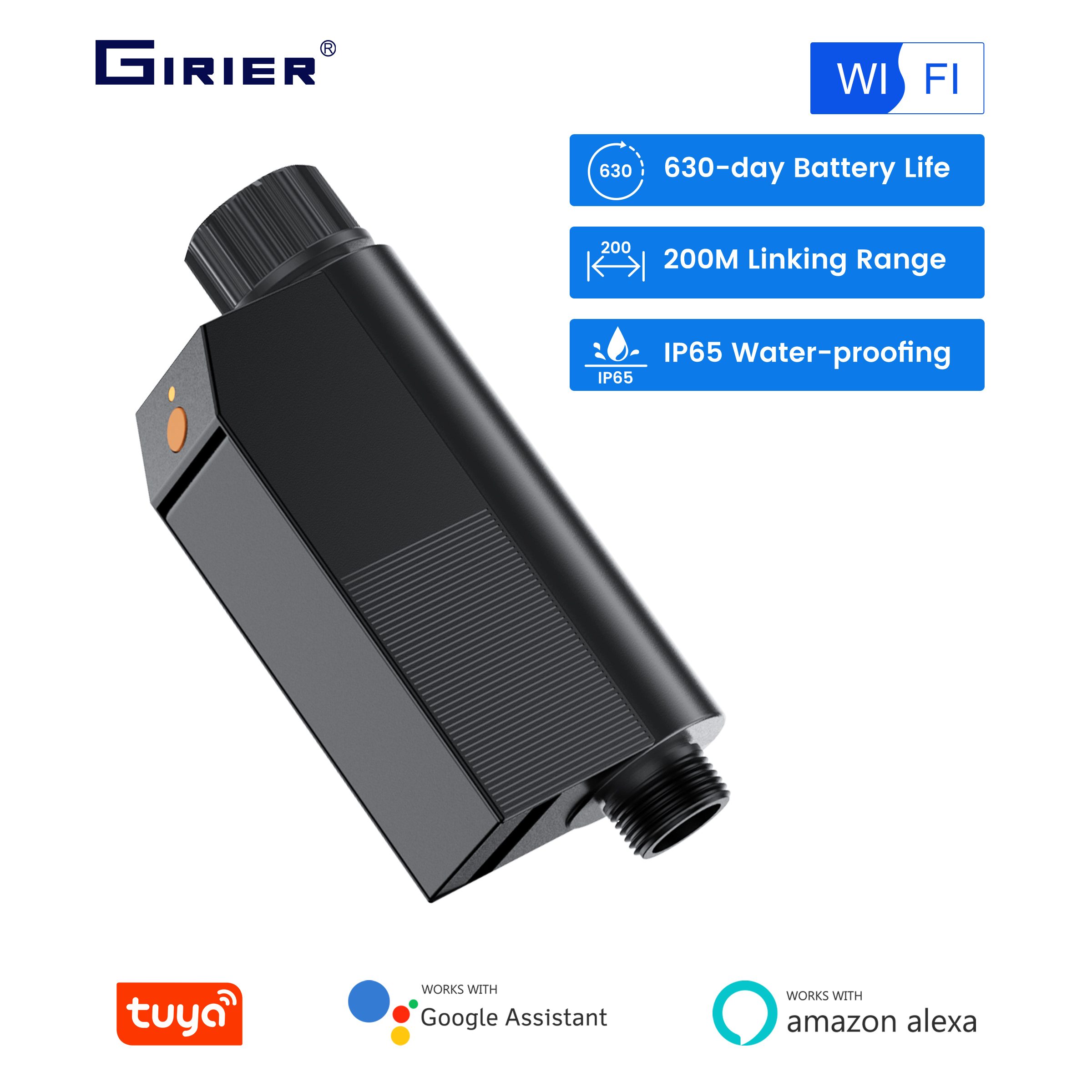 Smart Garden Valve - GIRIER Tuya Smart Water Timer WiFi