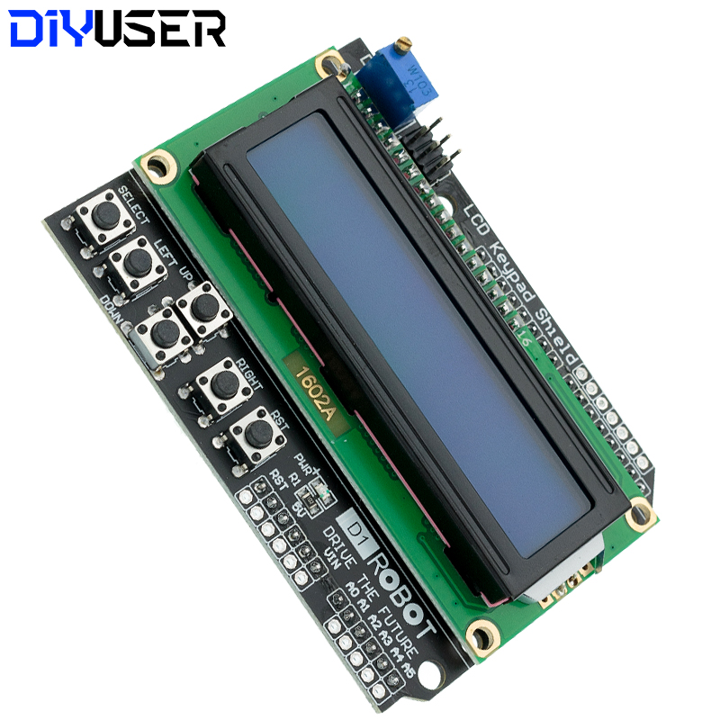 DIYUSER 1602 LCD Keypad Shield - مراجعة Smart Garden Arduino وسعره