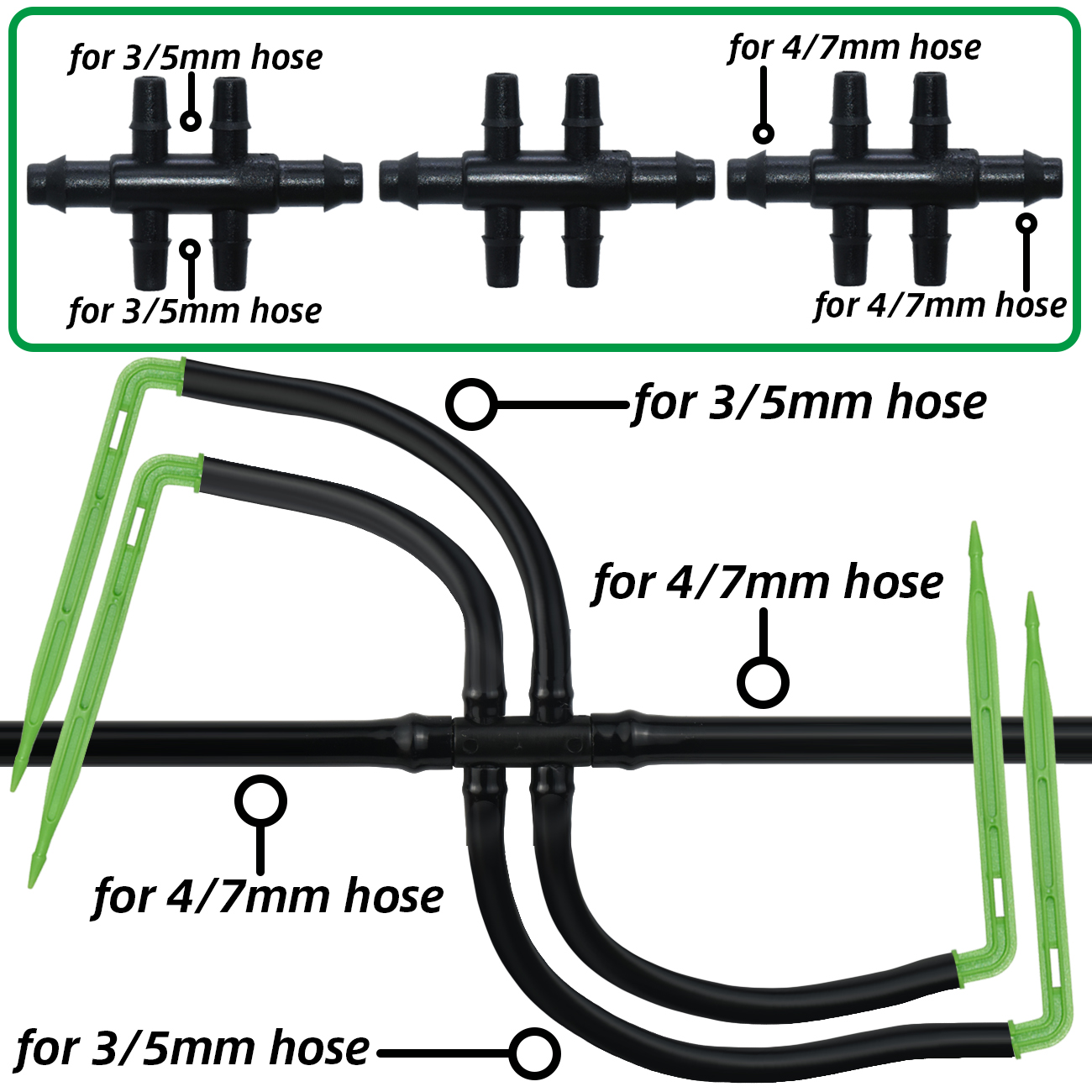 KESLA Garden 4/7mm to 3/5mm Ho - مراجعة Smart Garden Sprinkler System وسعره