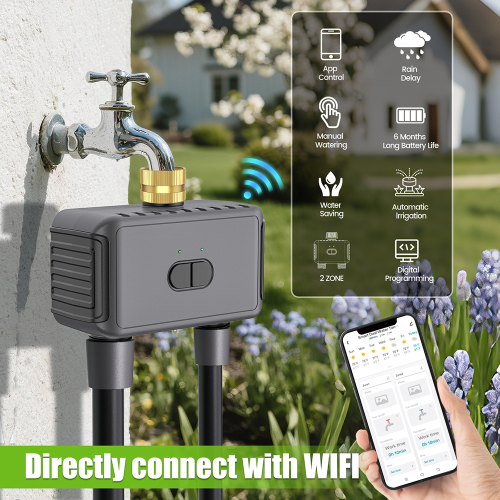 Wifi Automatic Water Timer Dua - مراجعة Smart Garden Sprinkler System وسعره
