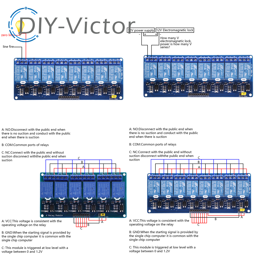 1 2 4 6 8 Channel DC 5V 12V Re - مراجعة Smart Garden Arduino وسعره