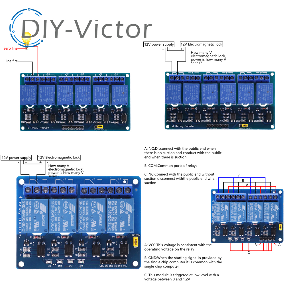 1 2 4 6 8 Channel DC 5V 12V Re - مراجعة Smart Garden Arduino وسعره