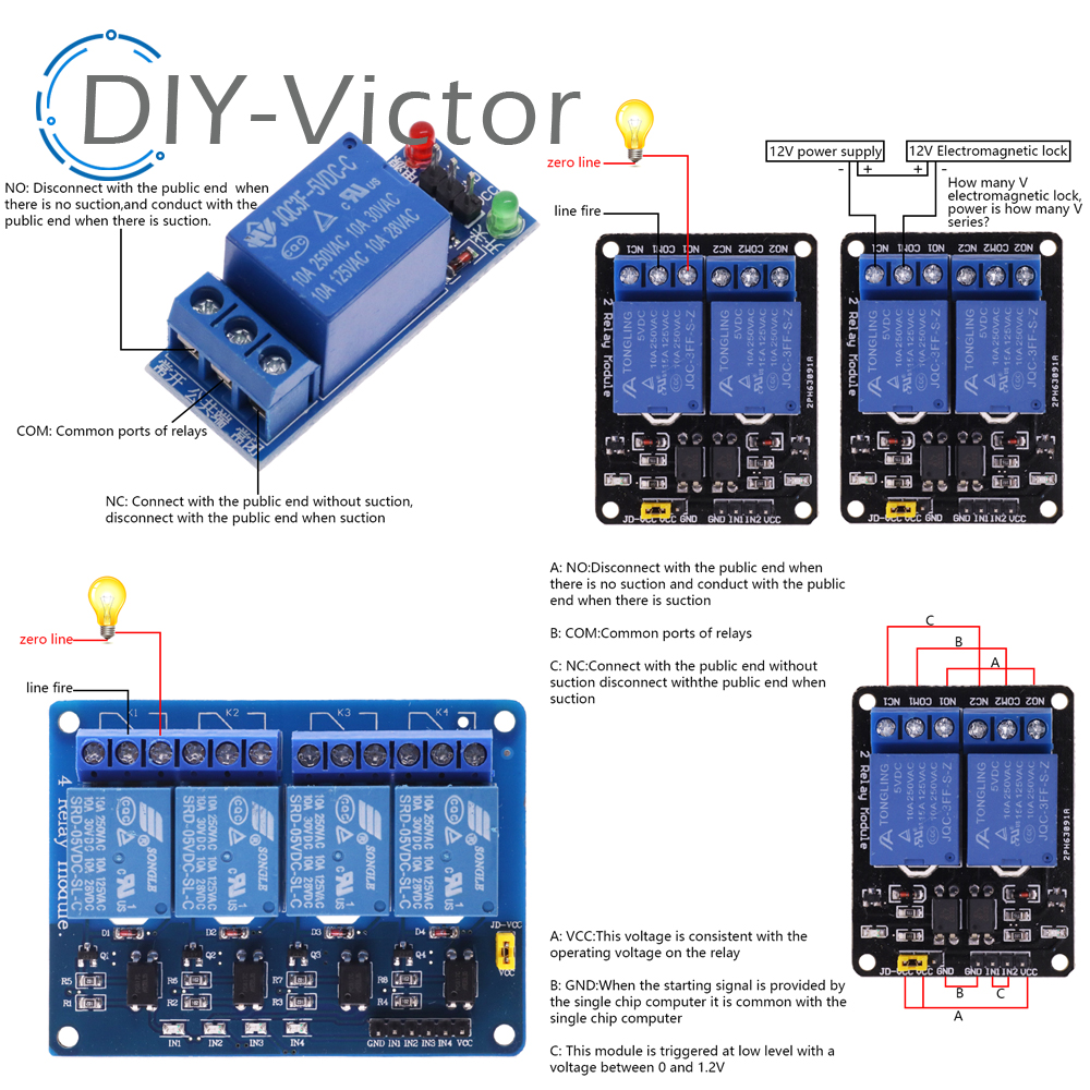 1 2 4 6 8 Channel DC 5V 12V Re - مراجعة Smart Garden Arduino وسعره