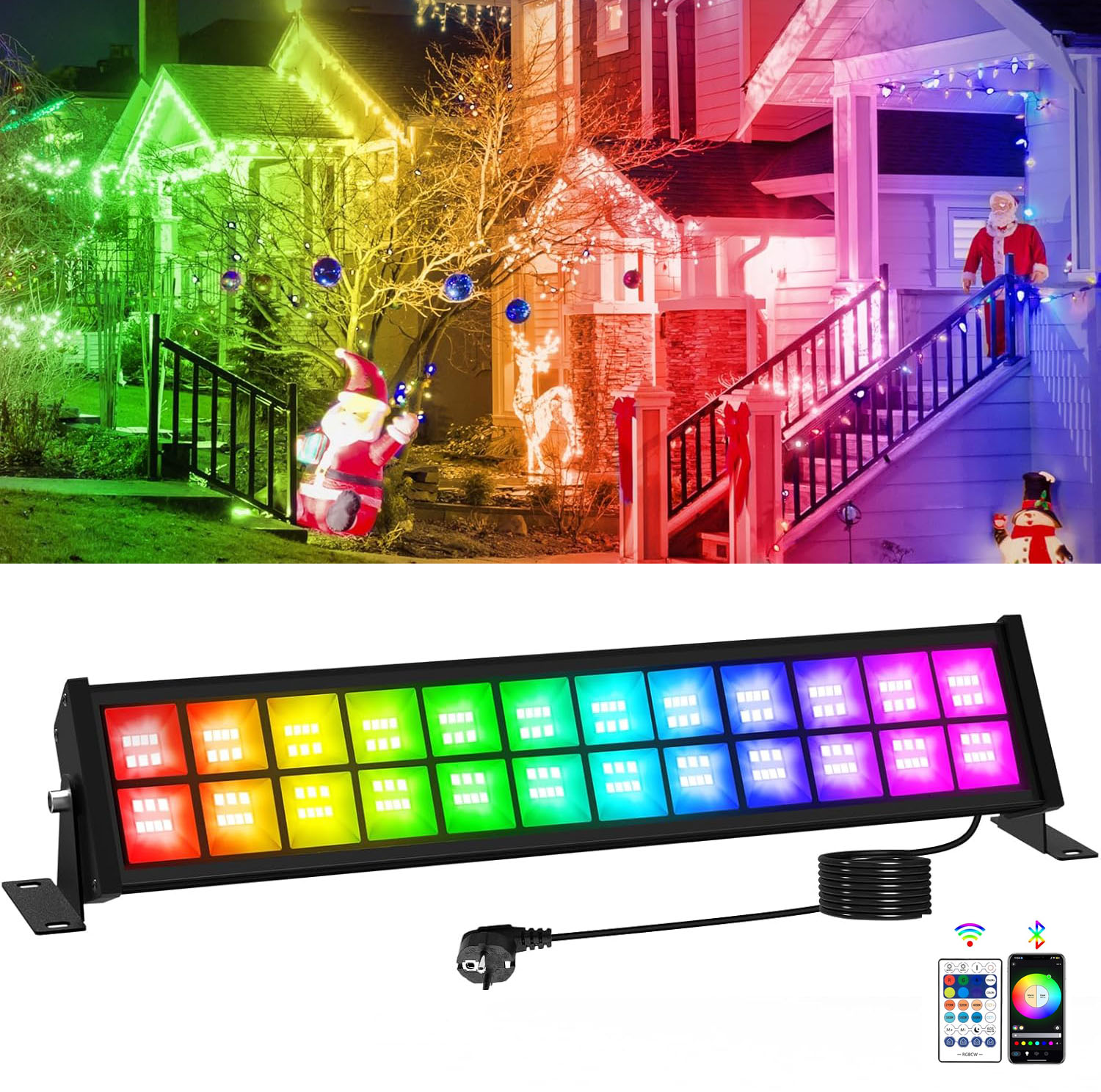 50/72W RGB LED Floodlight Bar  - مراجعة Smart Garden Uk وسعره