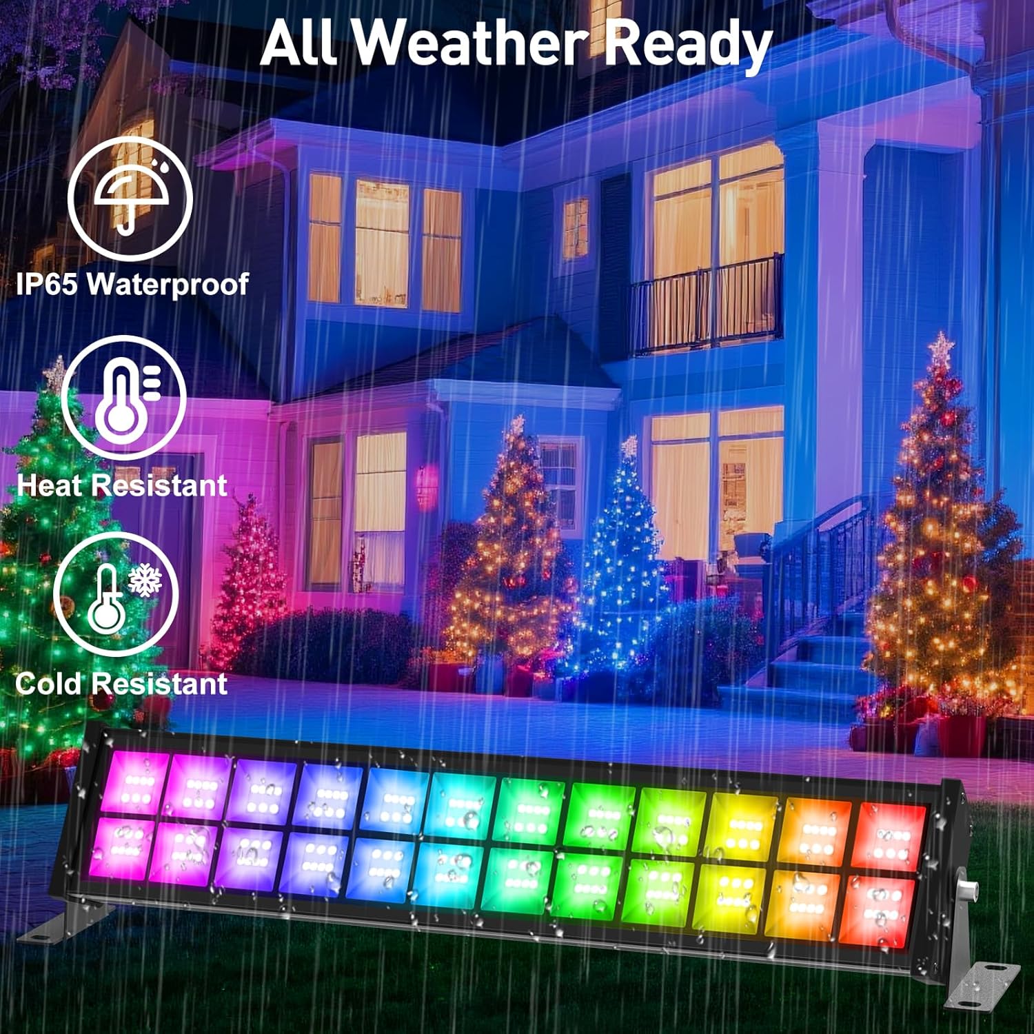 50/72W RGB LED Floodlight Bar  - مراجعة Smart Garden Uk وسعره