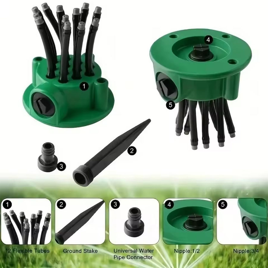 360° Automatic Rotating Garden - مراجعة Smart Garden Sprinkler وسعره