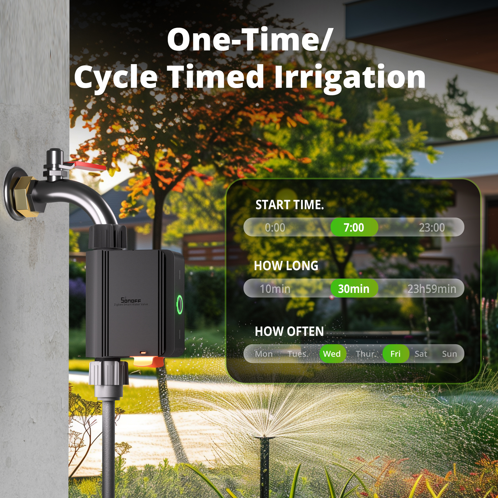 SONOFF SWV Zigbee Smart Water  - مراجعة Smart Garden Valve وسعره