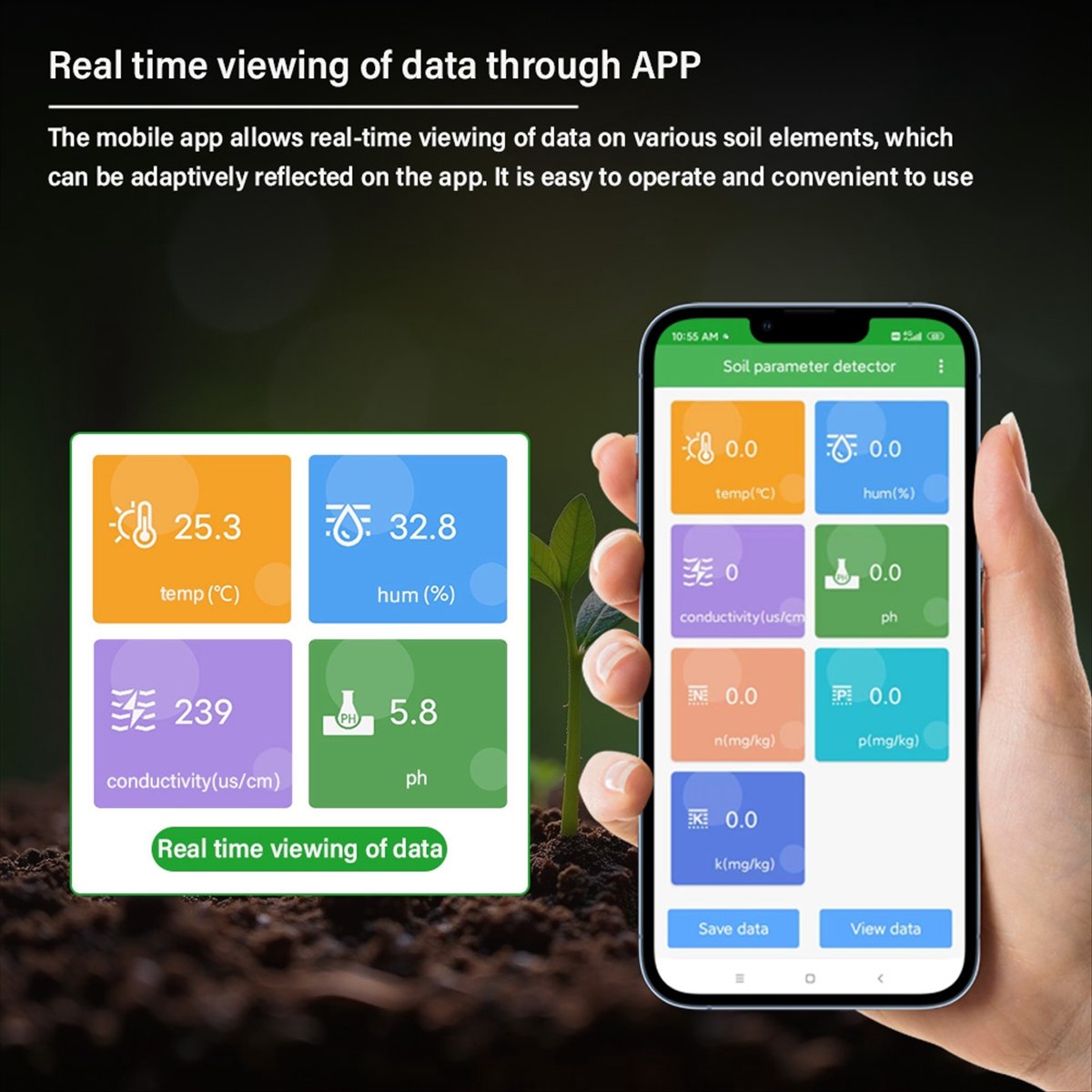 A08I Soil PH Meter Moisture Te - مراجعة Smart Garden Nutrients وسعره
