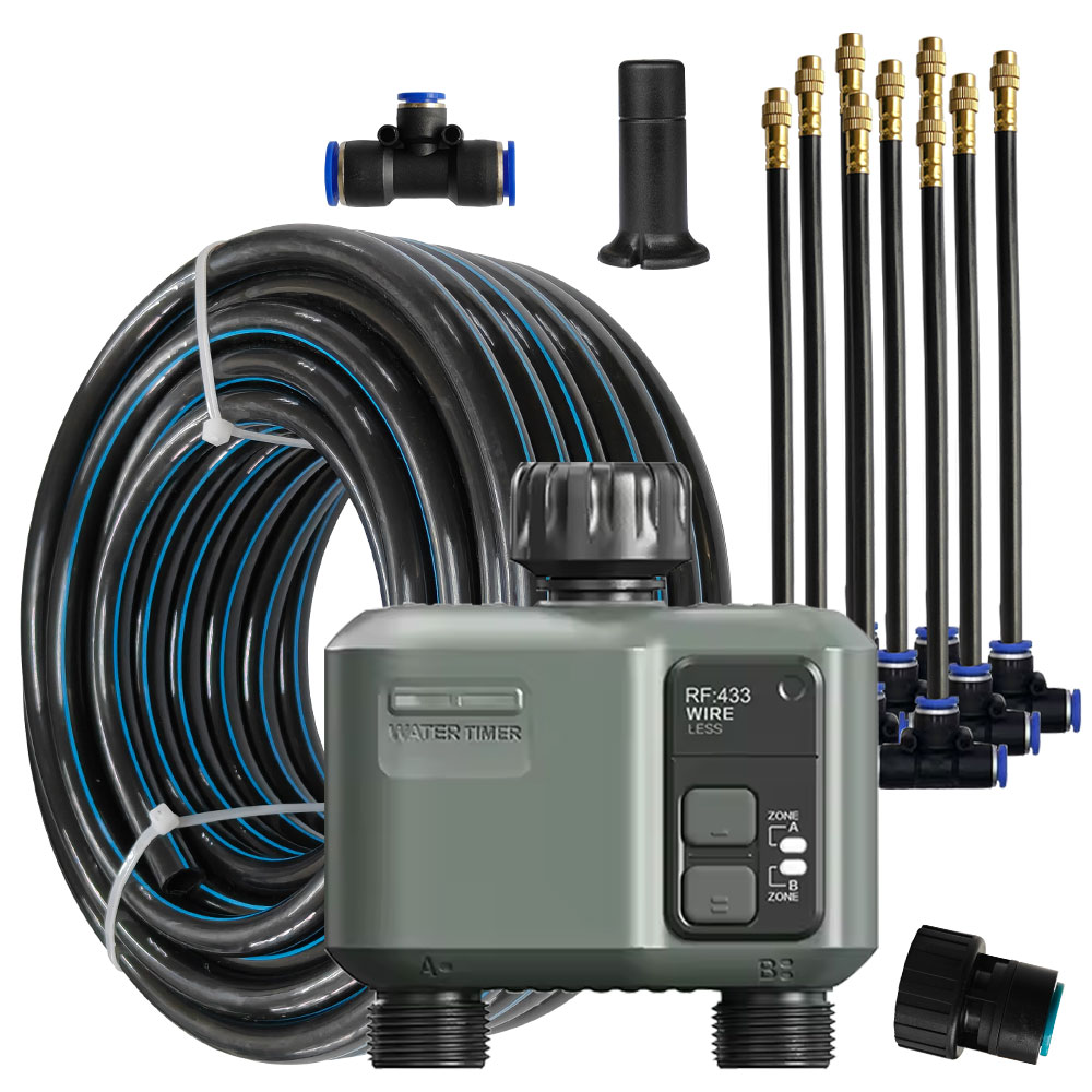 2Zone Tuya Wifi RF433 smart Ga - مراجعة Smart Garden Valve وسعره