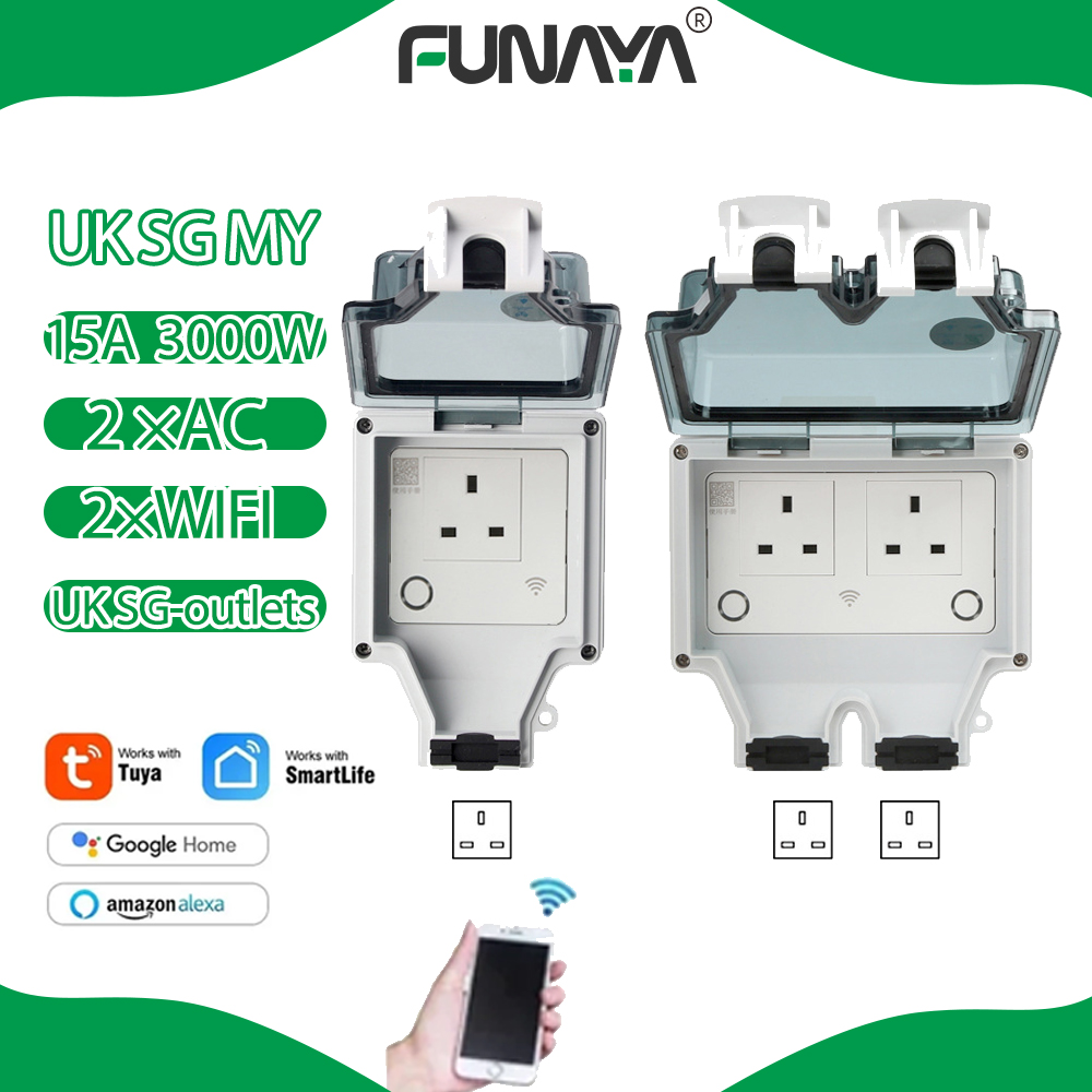 Tuya WIFI Smart Outdoor Socket - مراجعة Smart Garden Uk وسعره