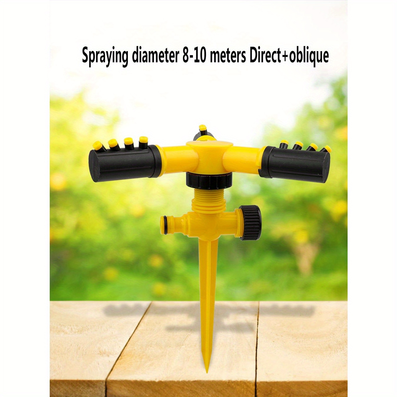 1pc 360° Automatic Rotating Sp - مراجعة Smart Garden Sprinkler وسعره