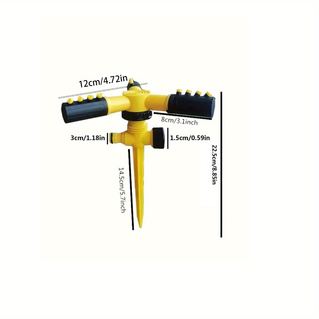 1pc 360° Automatic Rotating Sp - مراجعة Smart Garden Sprinkler وسعره