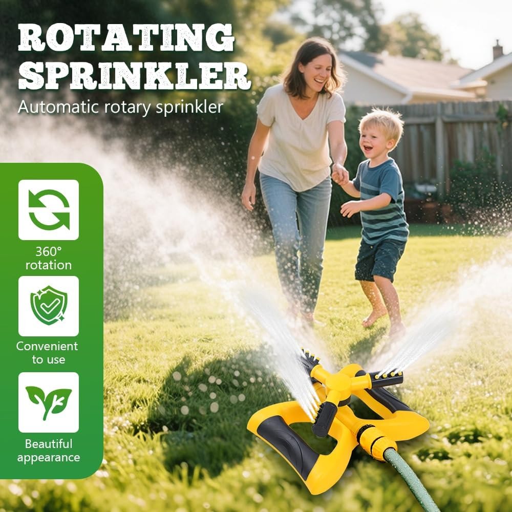 360-Degree Automatic Rotating  - مراجعة Smart Garden Sprinkler وسعره