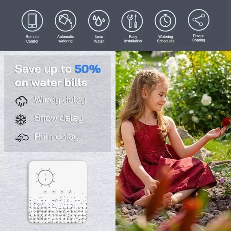 Tuya WiFi Smart Sprinkler Cont - مراجعة Smart Garden Sprinkler وسعره