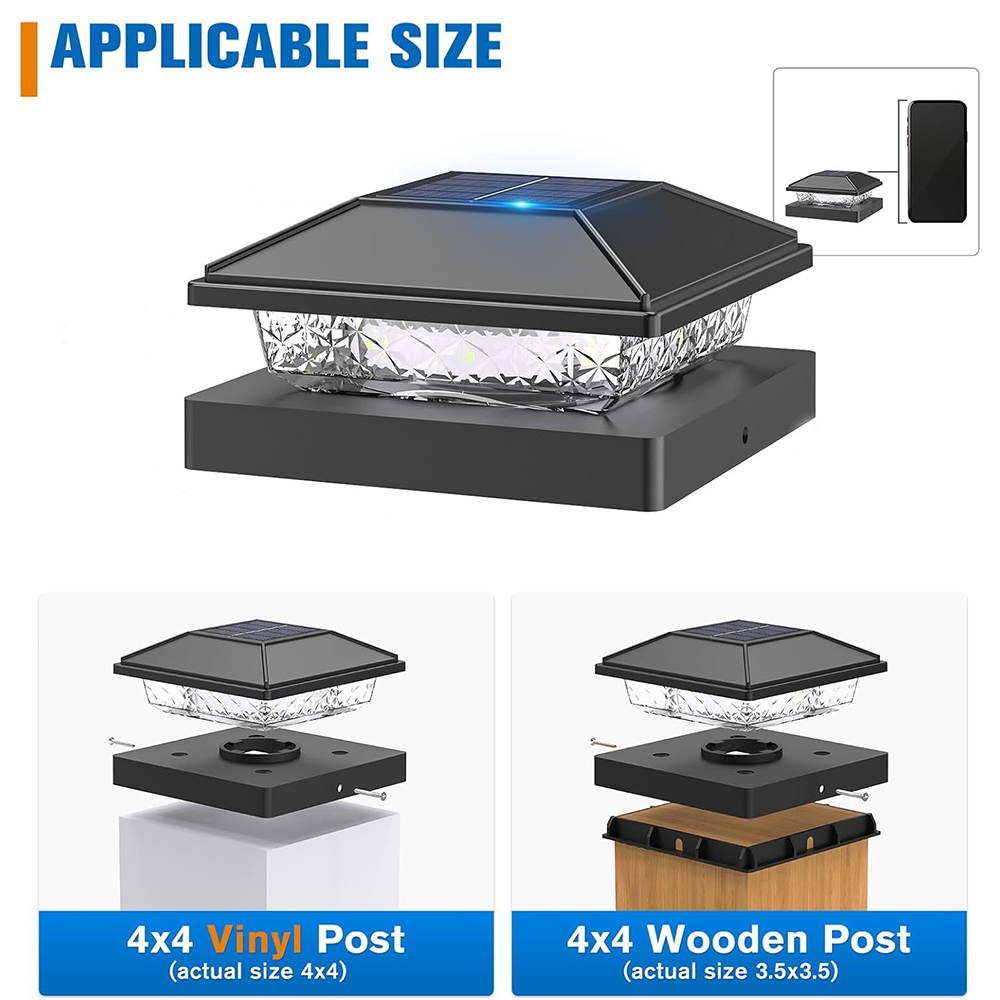 6/12X Outdoor Solar Post Cap L - مراجعة Smart Garden Gate وسعره