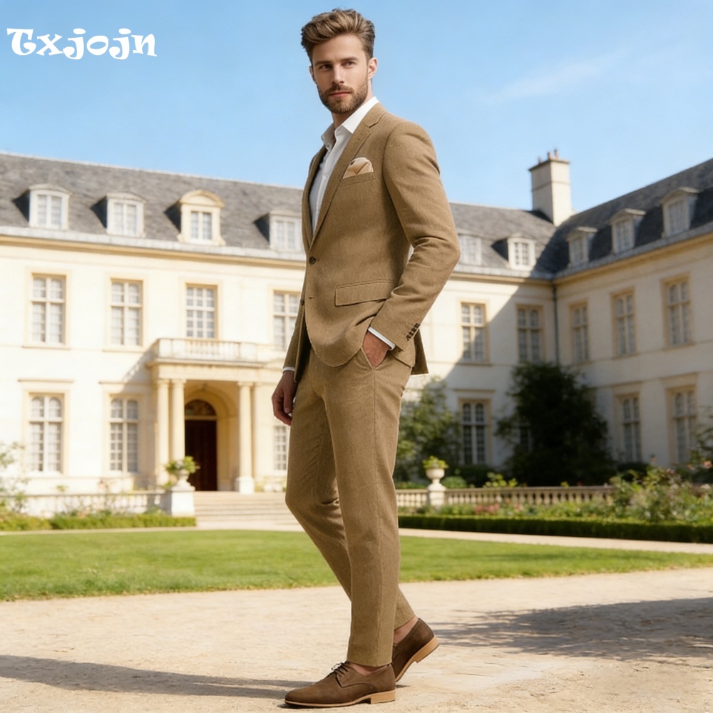 Mens Linen Suit 2Piece Peak La - مراجعة Smart Garden Offices وسعره