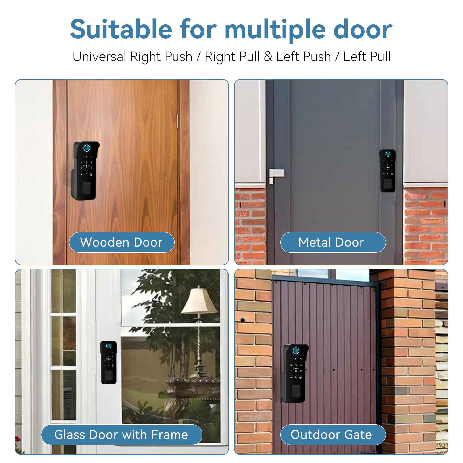 Waterproof Smart Door Lock Fin - مراجعة Smart Garden Outdoor وسعره