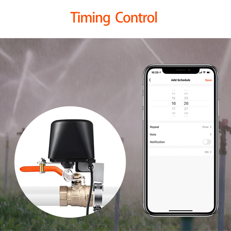 ZigBee Water/Gas Valve Remote  - مراجعة Smart Garden Valve وسعره
