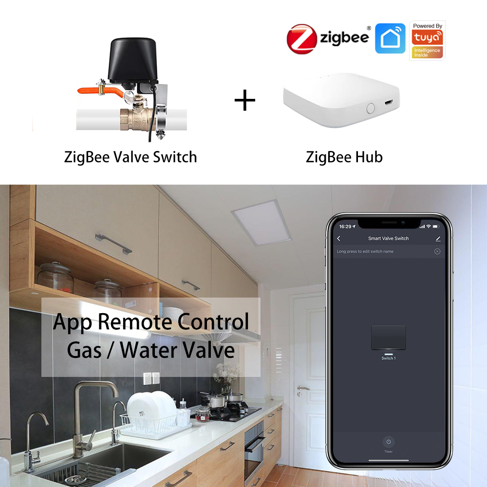 ZigBee Water/Gas Valve Remote  - مراجعة Smart Garden Valve وسعره