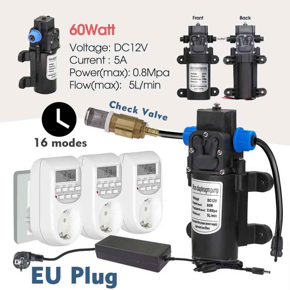 60w Self-priming Pump Misting  - مراجعة Smart Garden Valve وسعره