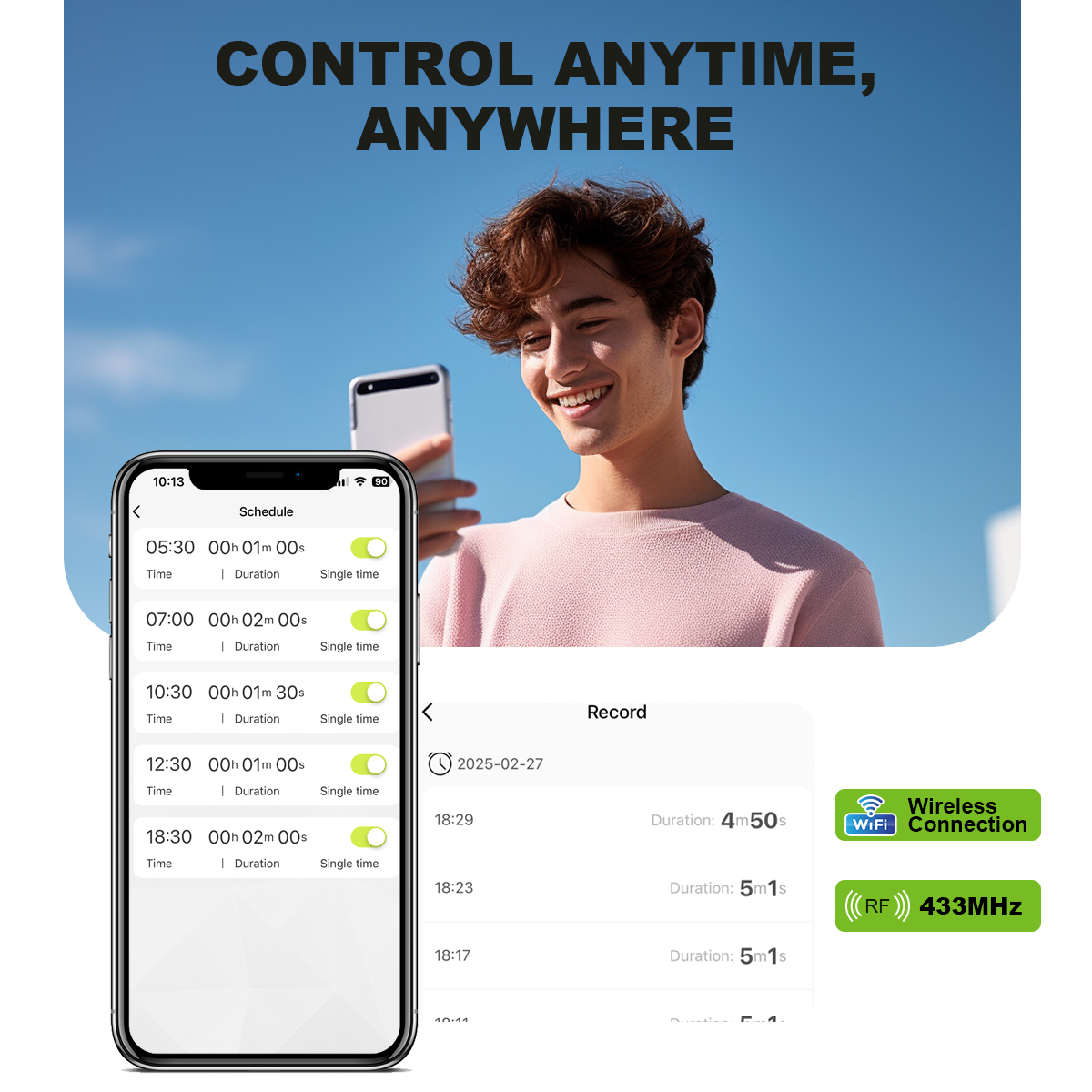 4 Outlet Programmable Water Ti - مراجعة Smart Garden Sprinkler System وسعره
