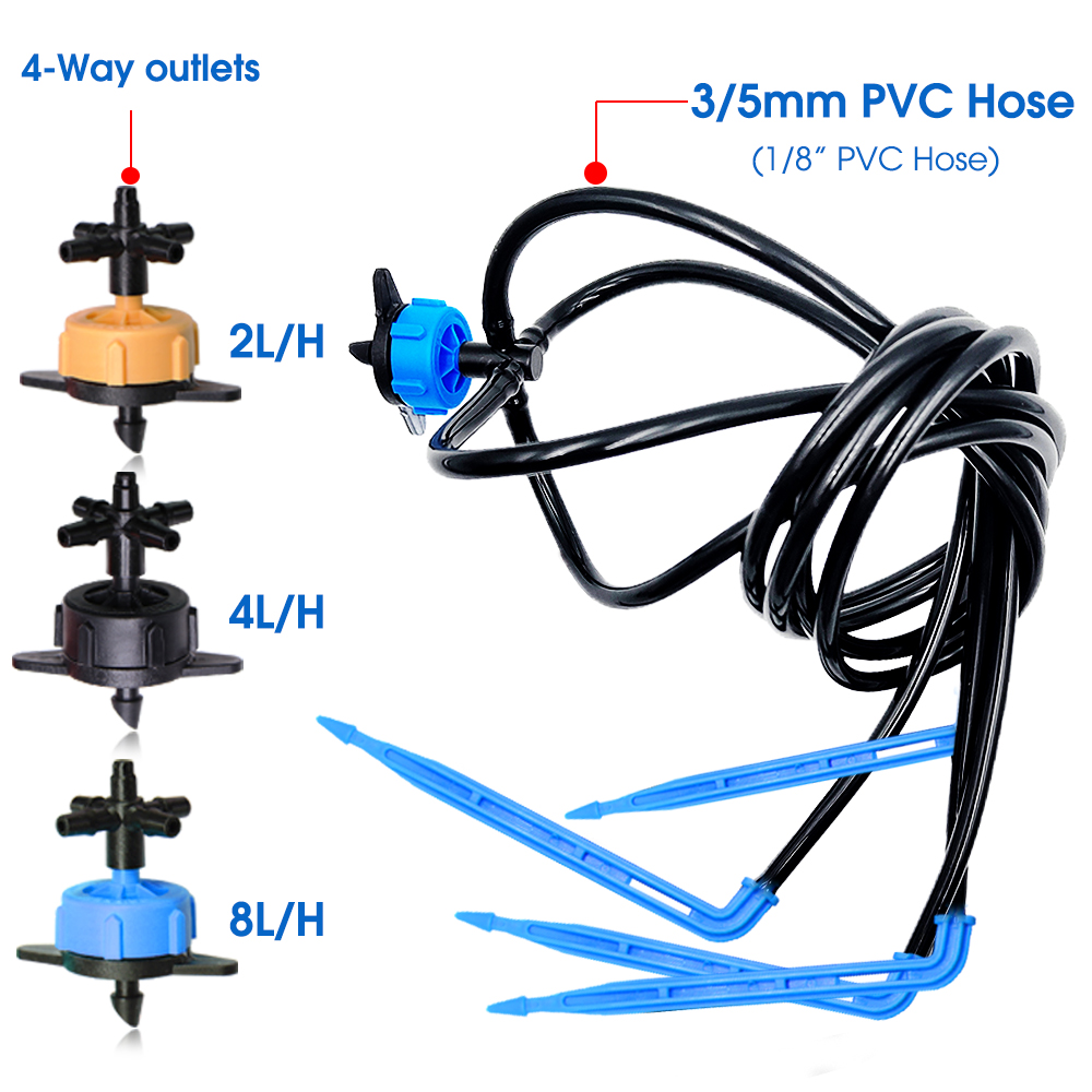 10Set 2/4/8L/H Bend Arrow Drip - مراجعة Smart Garden Sprinkler System وسعره