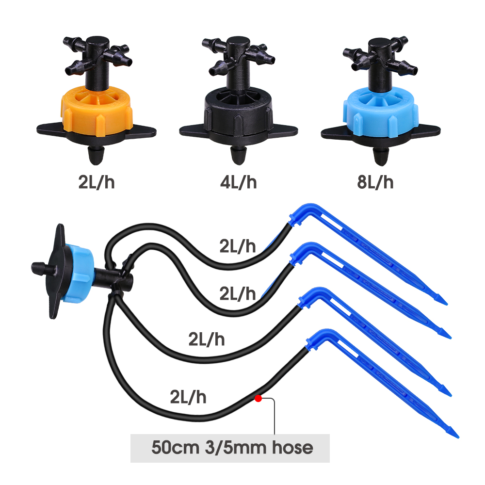 10Set 2/4/8L/H Bend Arrow Drip - مراجعة Smart Garden Sprinkler System وسعره