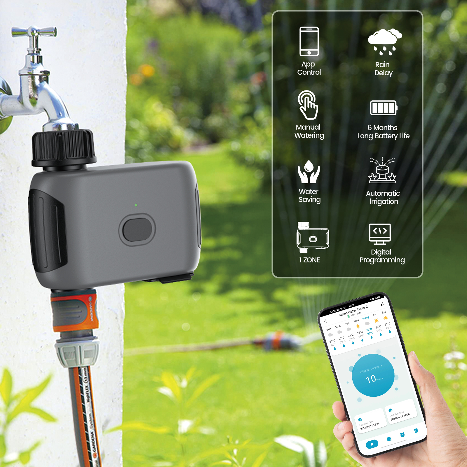 Insoma Wifi Sprinkler Timer Au - مراجعة Smart Garden Valve وسعره