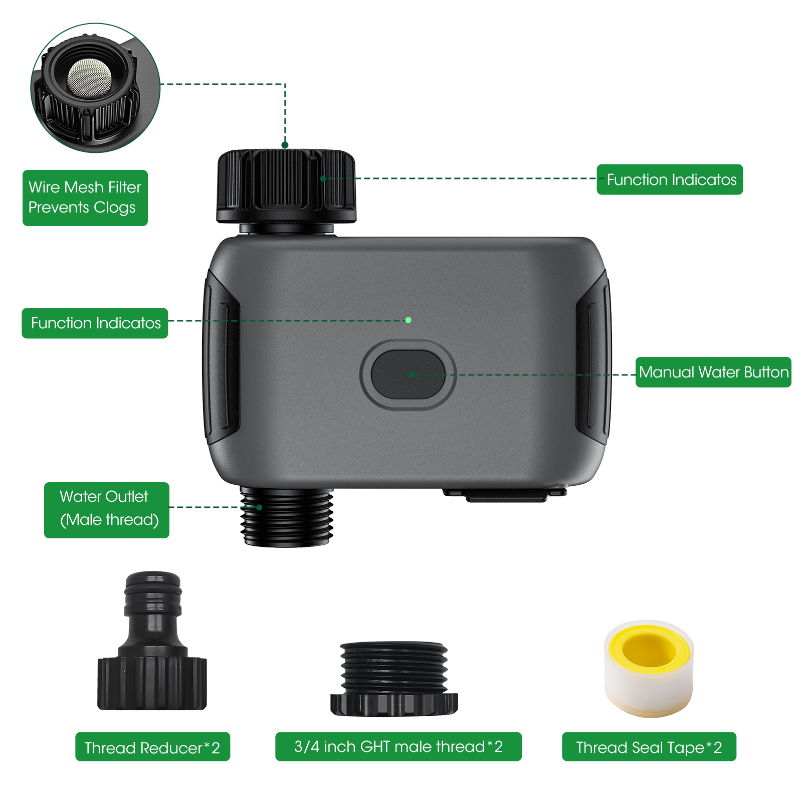 Insoma Wifi Sprinkler Timer Au - مراجعة Smart Garden Valve وسعره