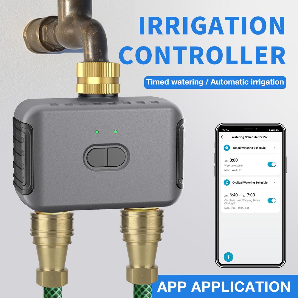 Tuya 2 Zone Watering Timer Gar - مراجعة Smart Garden Sprinkler System وسعره