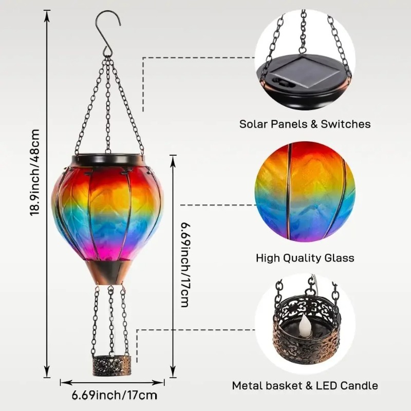 Vintage Solar Garden Lamp LED  - مراجعة Smart Garden Balloon وسعره