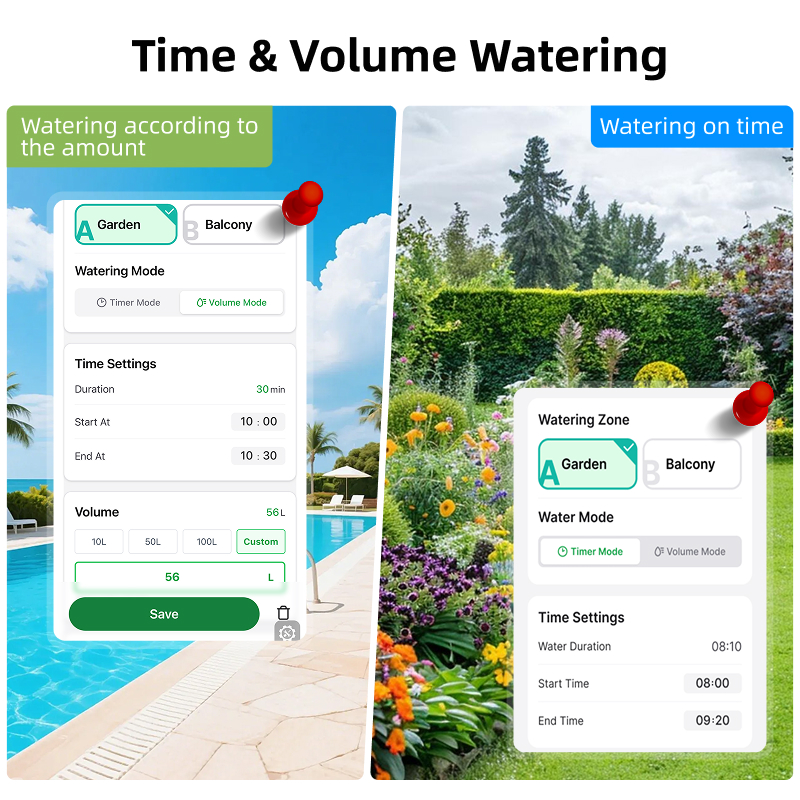 WiFi Water Timer 2 Zone Solar  - مراجعة Smart Garden Valve وسعره